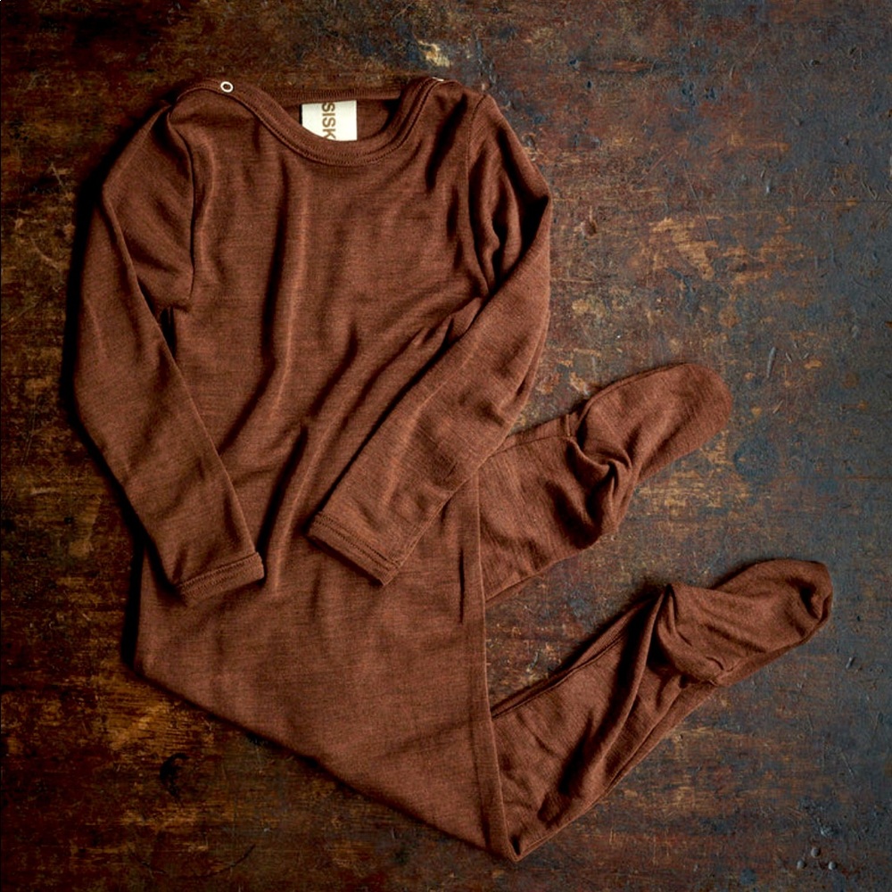 SISKIN Kea Baby Pyjamas - Merino Wool & Silk Size 6-12 Months